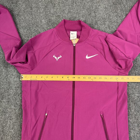 Nike Court Dri-Fit Rafa Nadal Men's Size S Full Zip Jacket Sangria Tennis NWT - Picture 6 of 9